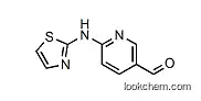 Molecular Structure of 350511-13-6 (6-(2-Thiazolylamino)-3-pyridinecarboxaldehyde)